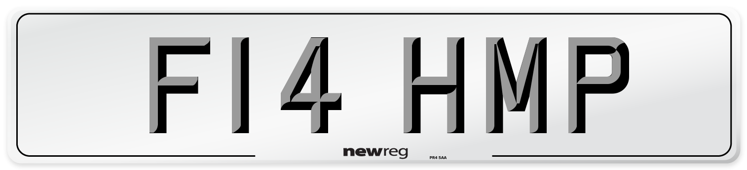 F14 HMP Number Plate from New Reg